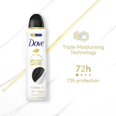 Dove Advanced Care Invisible Dry Anti-Perspirant Deodorant Spray 200ml