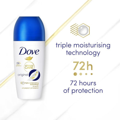 Dove Advanced Care Original Anti-Perspirant Deodorant Roll-On 50ml