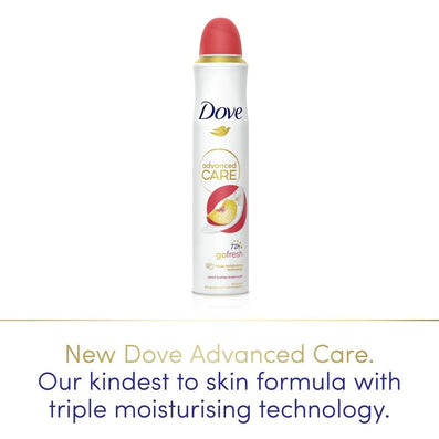 Dove Advanced Care Peach & White Blossom Anti-Perspirant Deodorant Spray 200ml
