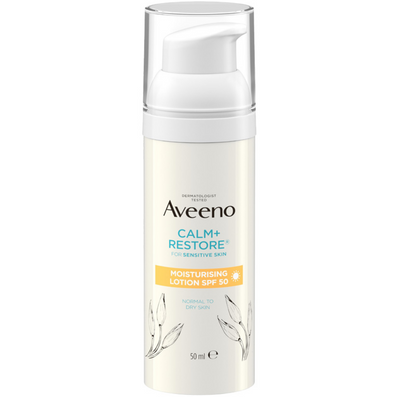 Aveeno Face Calm+ Restore Moisturising Lotion SPF50 50ml