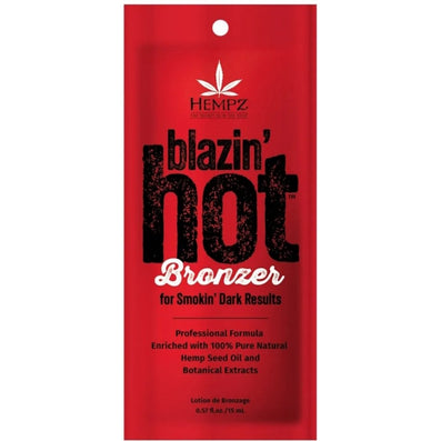 Hempz Tanning Blazin Hot Tingle Bronzer Tanning Accelerator Lotion Sachet 15ml