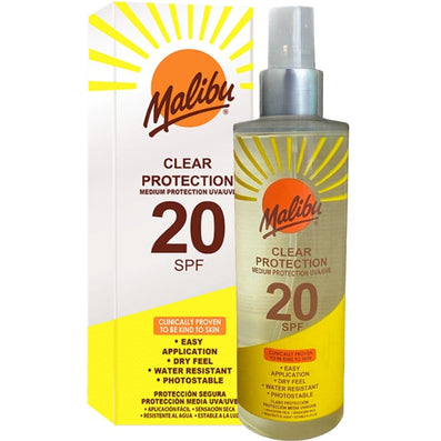 Malibu Clear Protection Spray SPF20 250ml