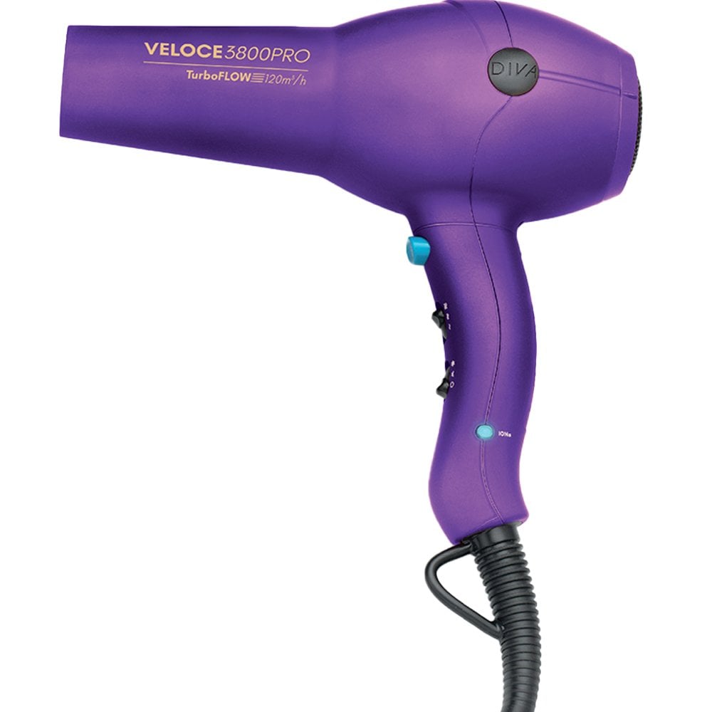 Diva Pro Veloce 3800 Pro Hair Dryer Purple – Justmylook