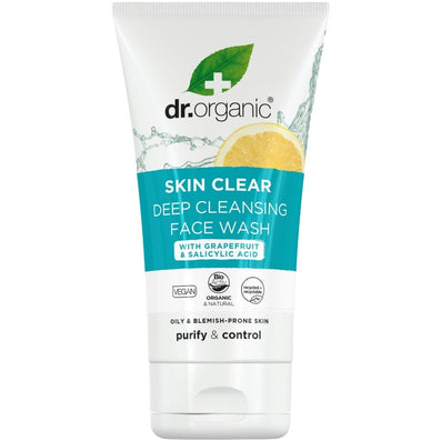 Dr. Organic Skin Clear 5-in-1 Deep Pore Cleansing Face Wash 125ml