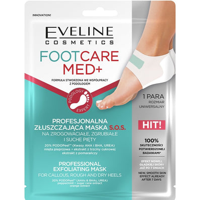 Eveline Cosmetics Footcare Med+ Professional Exfoliating Foot Mask 1 Pair