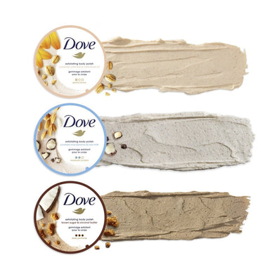 Dove Exfoliating Body Scrub Crushed Macadamia & Rice Milk 225ml