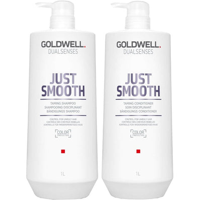 Goldwell DualSenses Just Smooth Taming Shampoo & Conditioner Twin 2 x 1000ml