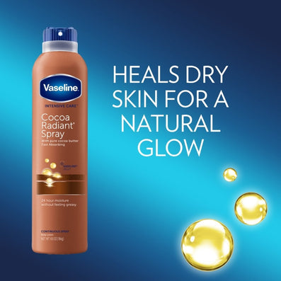Vaseline Intensive Care Cocoa Radiant Continuous Spray Body Lotion 190ml
