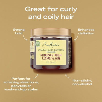 Shea Moisture Jamaican Black Castor Oil & Flaxseed Strong Hold Styling Gel 431ml