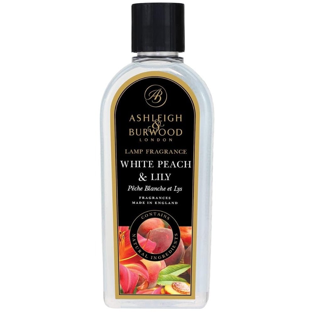 lily white peach Ashleigh & Burwood Lamp Fragrance White Peach & Lily 500ml – Justmylook