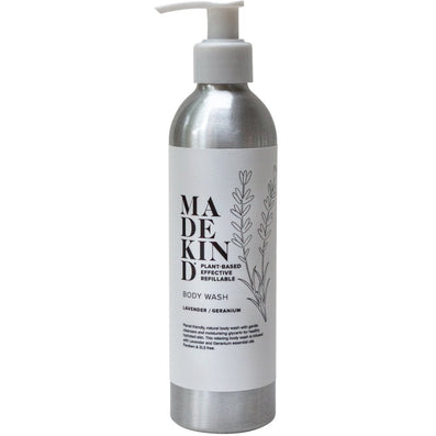 MadeKind Eco Friendly Natural Body Wash with Lavender & Geranium Oils 250ml