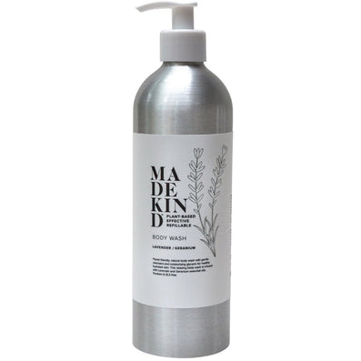 MadeKind Eco Friendly Natural Body Wash with Lavender & Geranium Oils 500ml