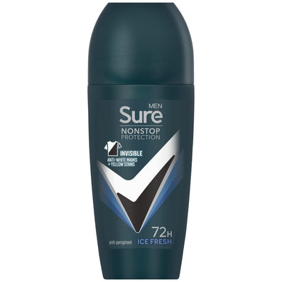 Sure Men Nonstop Protection 72h Invisible Ice Anti-Perspirant Deodorant Roll-On 50ml