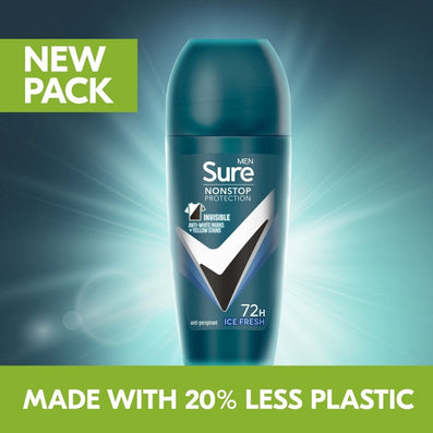 Sure Men Nonstop Protection 72h Invisible Ice Anti-Perspirant Deodorant Roll On 50ml