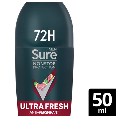 Sure Men Nonstop Protection 72h Ultra Fresh Anti-Perspirant Deodorant Roll On 50ml