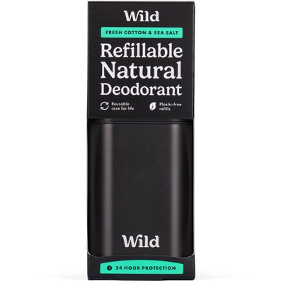Wild Men's Cotton & Sea Salt Deodorant Starter Pack