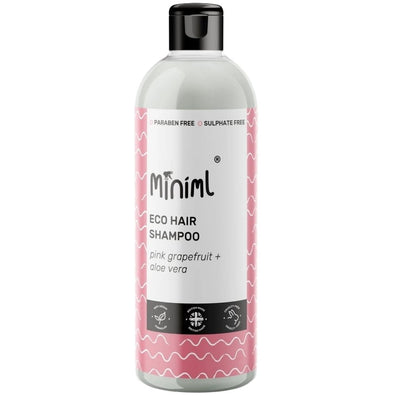 Miniml Eco-Friendly Hair Shampoo Grapefruit + Aloe Vera 500ml Flip Lid