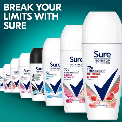 Sure Nonstop Protection 72h Uplifting & Fresh Anti-Perspirant Roll On Deodorant 50ml