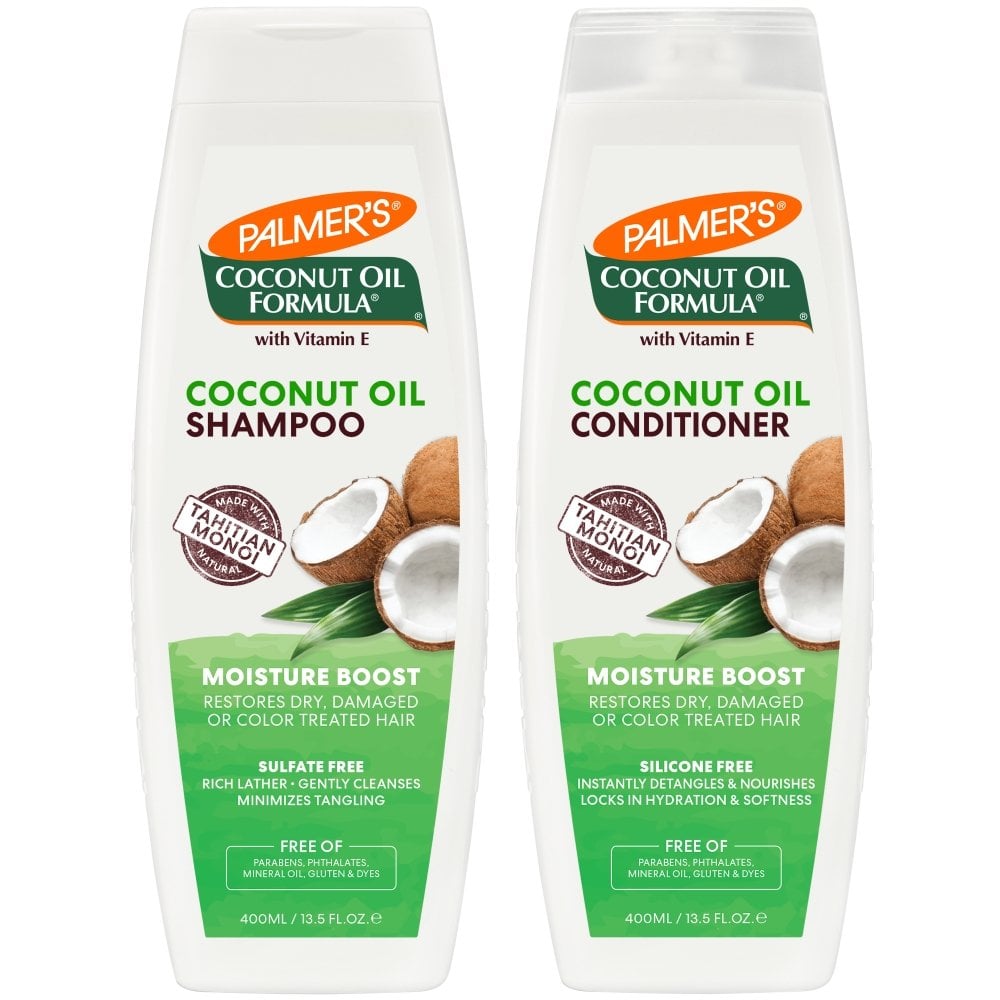 is palmer's coconut shampoo good Palmer's Coconut Oil Formula Moisture Boost Shampoo & Conditioner Twin –  Justmylook