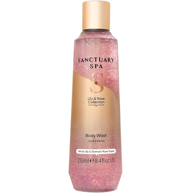 Sanctuary Spa White Lily & Damask Rose Jojoba Beads Body Wash 250ml