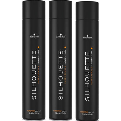 Schwarzkopf Professional Silhouette Super Hold Hairspray Trio 3 x 750ml