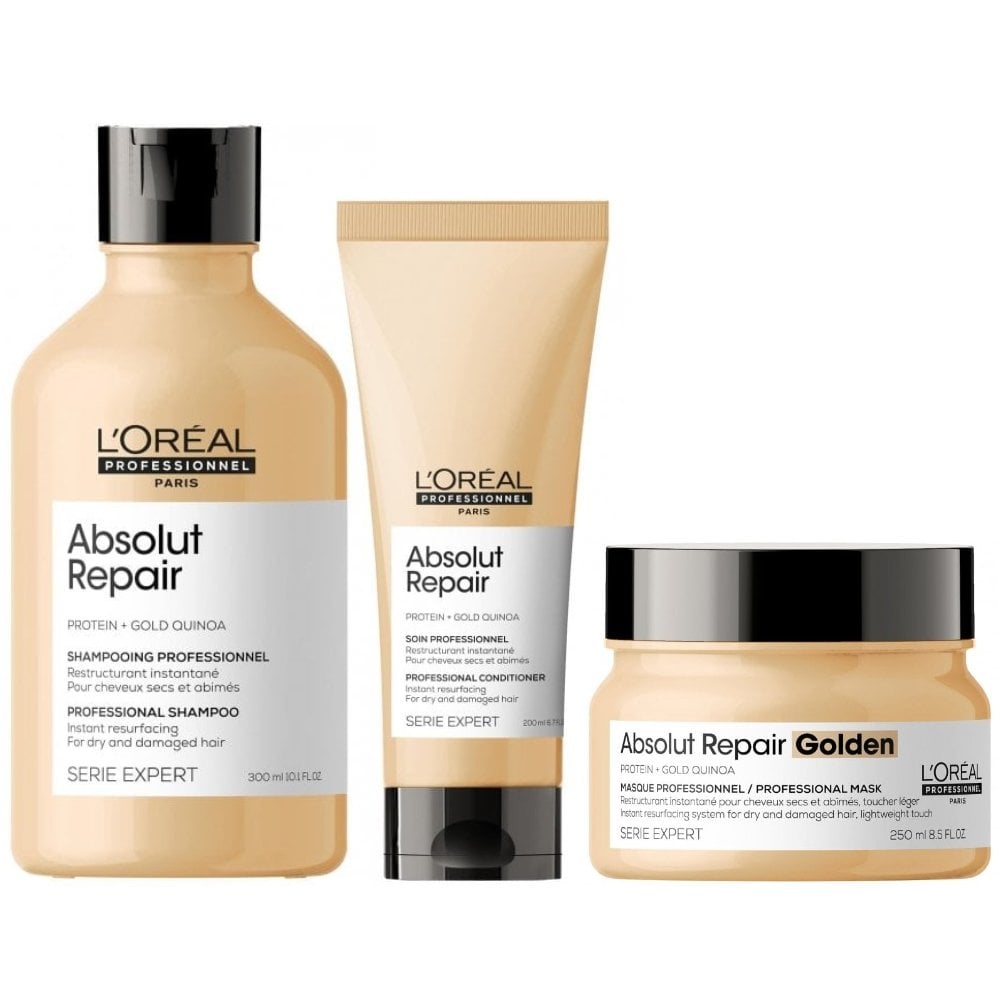L'Oreal Professionnel Serie Expert Absolut Repair Shampoo 300ml, Condi ...