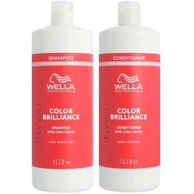 Wella Professionals Invigo Colour Brilliance Vibrant Colour Shampoo & Conditioner Fine/Normal Hair Twin 2 x 1000ml