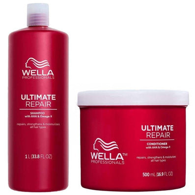 Wella Professionals Ultimate Repair Shampoo 1000ml & Conditioner 500ml Twin