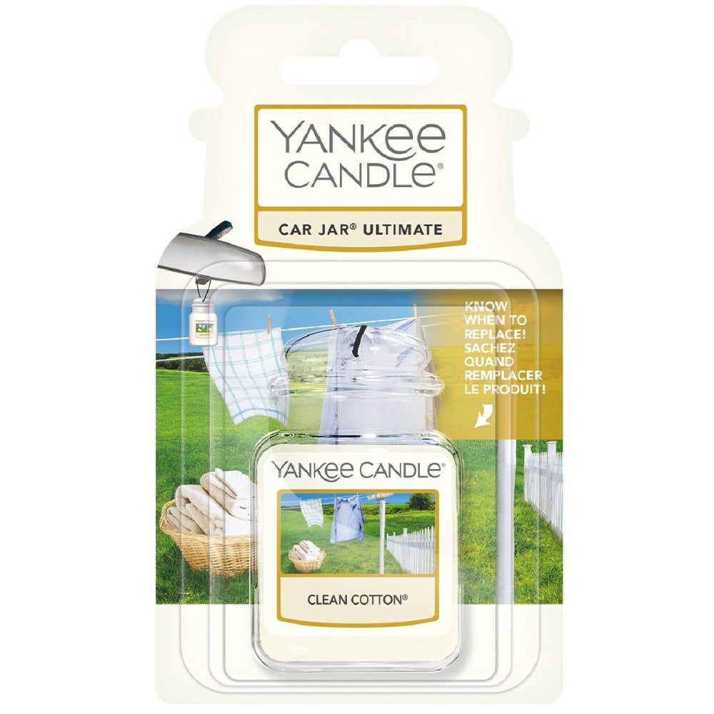 Yankee Candle Clean Cotton Ultimate Car Jar Air Freshener – Justmylook