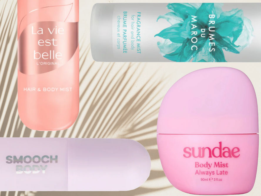 A collection of the best body mists for summer, including lightweight fragrance sprays for travel, beach days and everyday wear