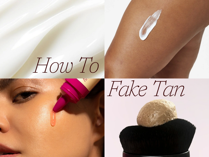 how to fake tan at home. a full guide for beginners. fake tan. mouse tan. gradual tan. tanning tools