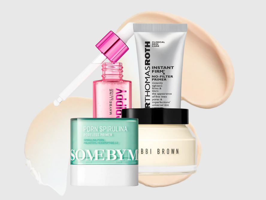 A selection of the best makeup primers for every skin type, including mattifying primers for oily skin, hydrating primers for dry skin and pore-blurring primers for textured skin