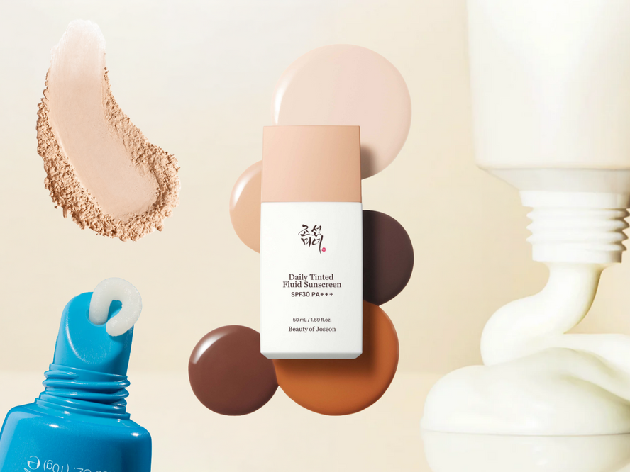 A collection of the best SPF beauty products for skin, makeup and hair, including face sunscreens, SPF lip balms, tinted SPF and UV hair protection sprays
