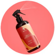 As I Am product displayed against a circular pink backdrop.