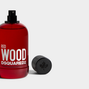 Dsquared2 Red Wood Fragrance Displayed against a white minimalistic backdrop.