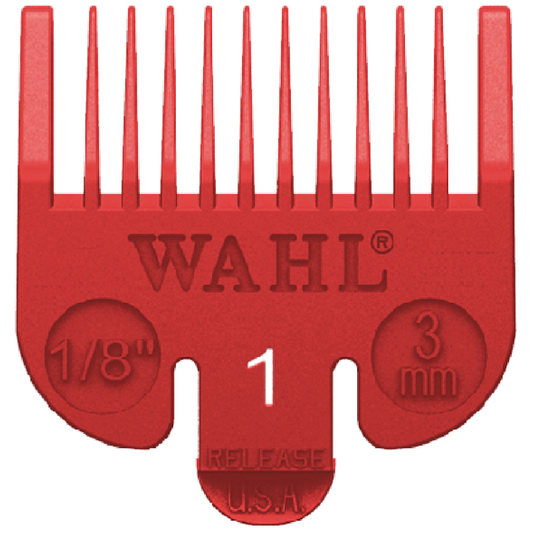 Wahl Professional No 1 Grade Comb Attachment 3mm Red