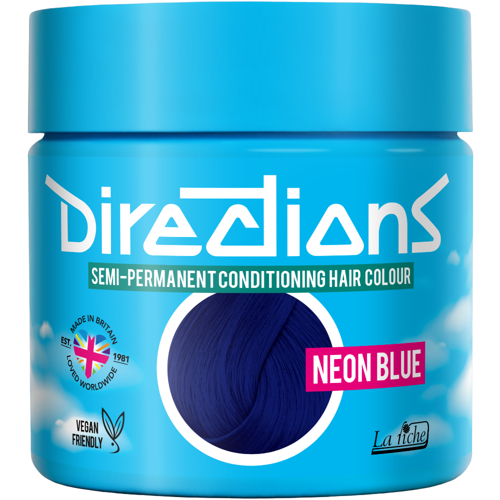 Directions Neon Blue Hair Dye 88ml