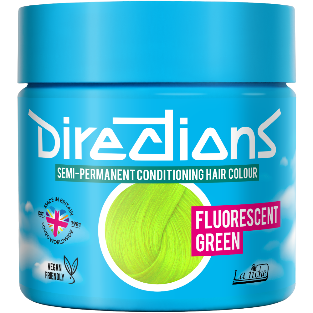 Directions Fluorescent Green Hair Dye 88ml