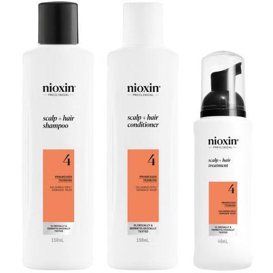 Nioxin System Kit 4 Hair Thickening Kit for Coloured Hair with Progressed Thinning