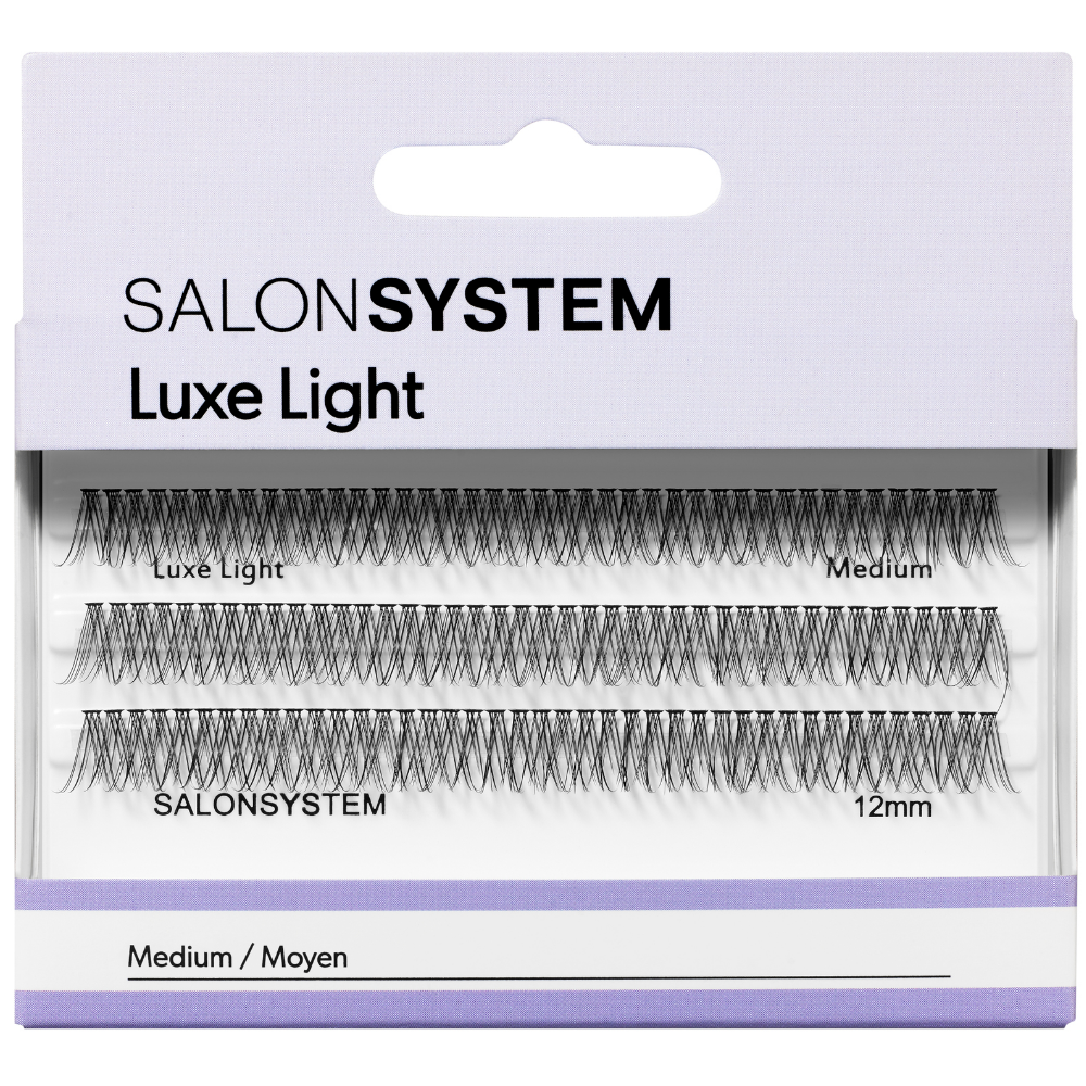 Salon System Individual 3D Luxe Individual Lashes Light Medium Black
