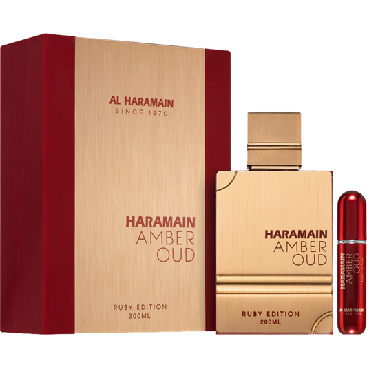 Al Haramain Amber Oud Ruby Eau De Parfum Gift Set 75ml