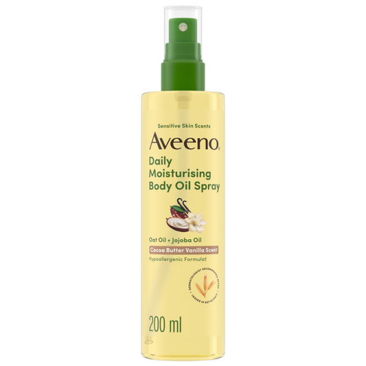 Aveeno Daily Moisturising Body Oil Spray Cocoa Butter Vanilla 200ml