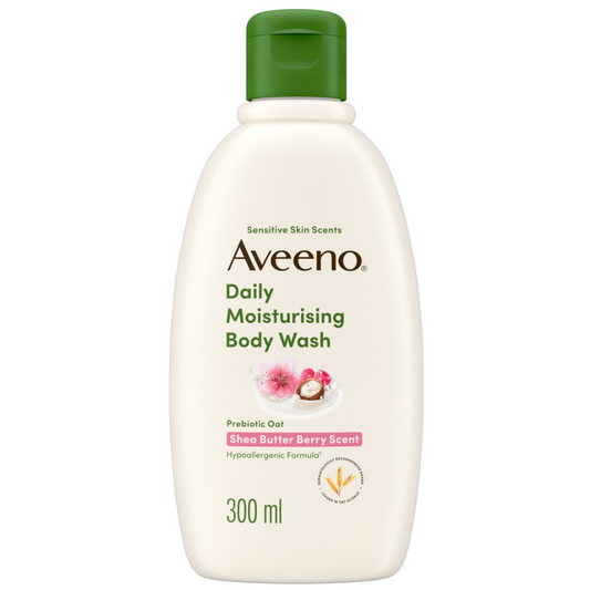 Aveeno Daily Moisturising Body Wash Shea Butter Berry 300ml