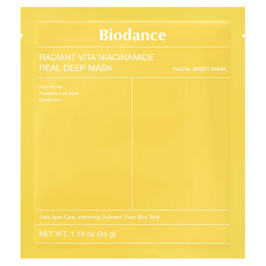 Biodance Radiant Vita Niacinamide Real Deep Mask 34g