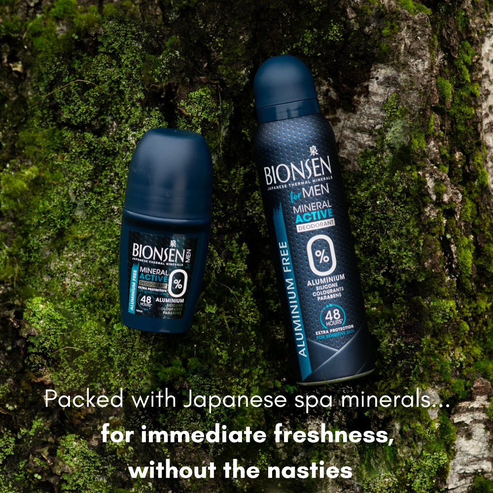 Bionsen Mineral Active Deodorant Aerosol Spray For Men 150ml