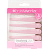 Brushworks Sectioning Clips – Packung Mit 6 Haarteilungs-Klammern, Ideal Zum Stylen, Vegan