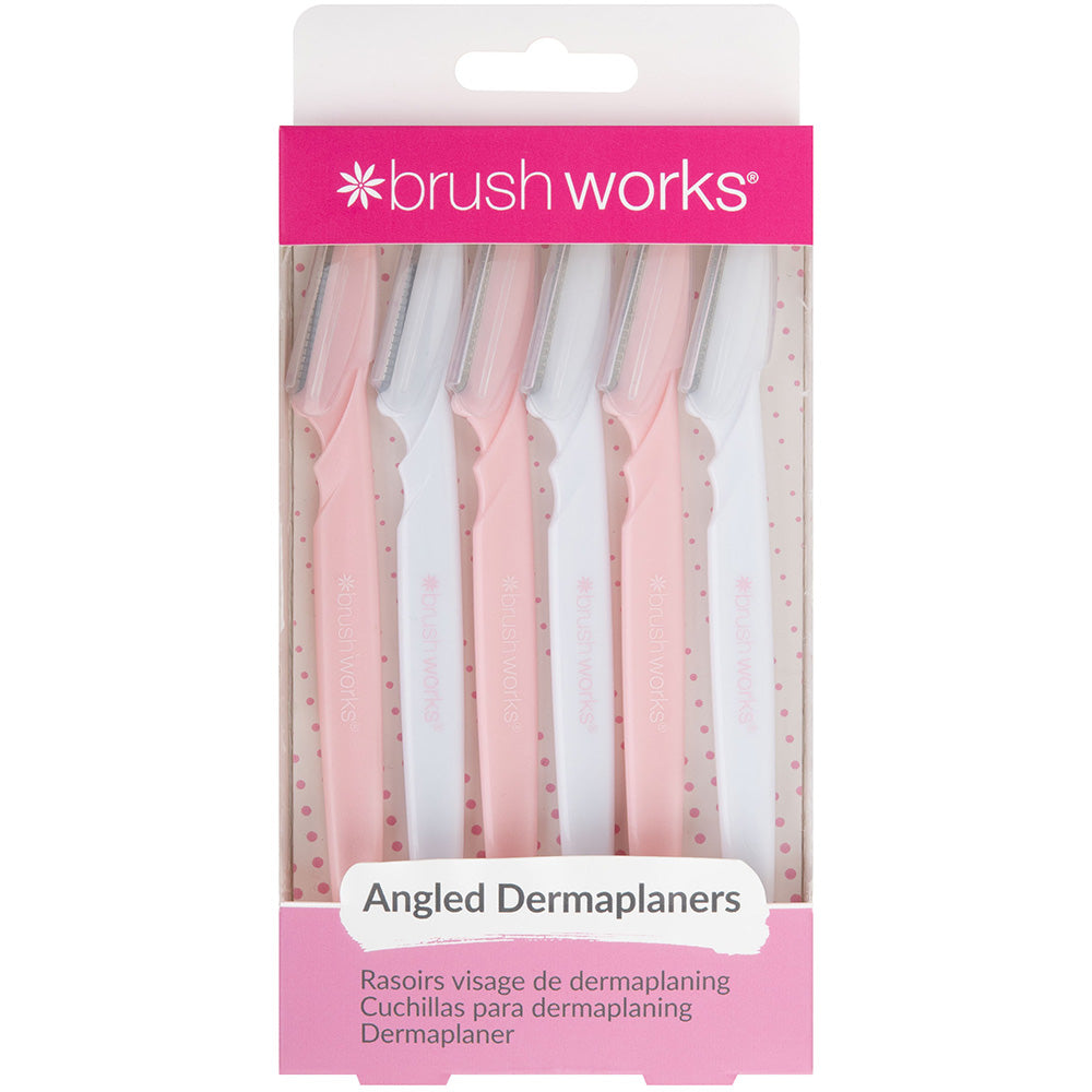Brushworks Angled Dermaplaners (Pack of 6) 1