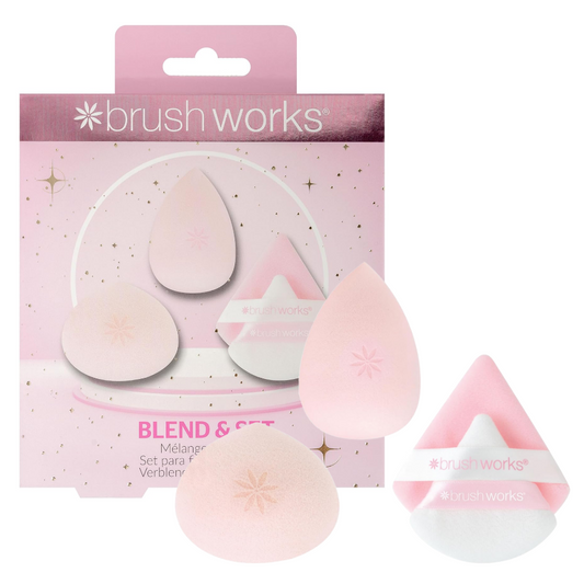 Brushworks Blend & Set Makeup Routine Set