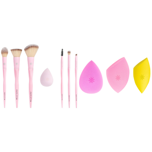 Brushworks Must-Have Brush Set & Sculpt & Blend Sponge Set Duo
