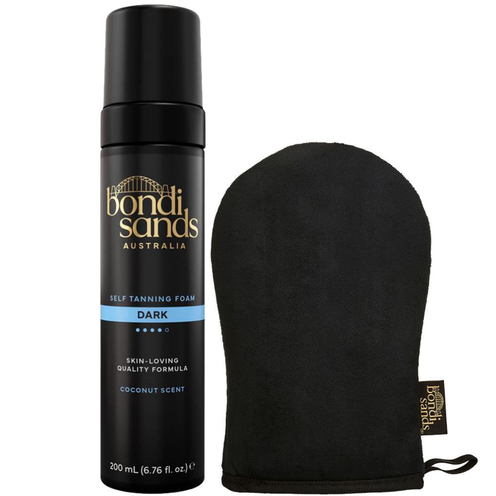 Bondi Sands Self Tanning Foam Dark 200ml with Application Mitt